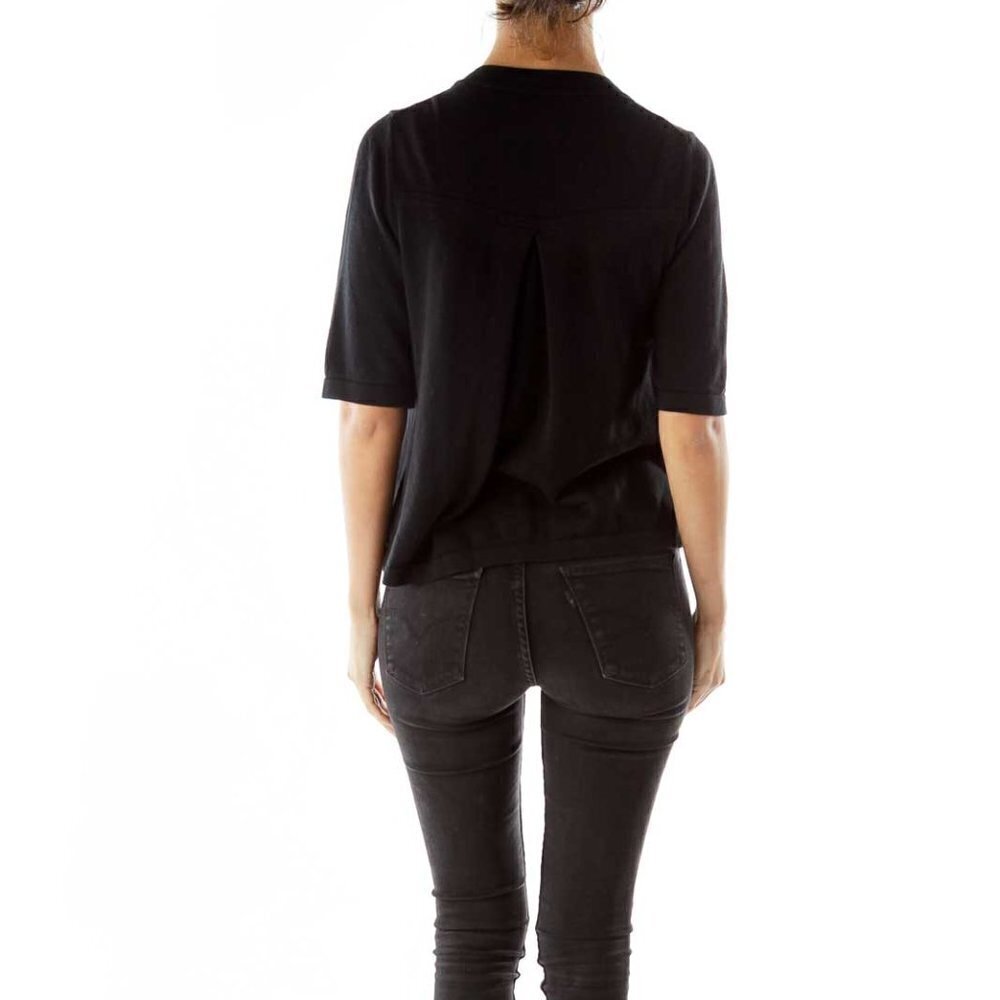 Banana Republic Black Ruffled Jacket - Picture 2 of 3
